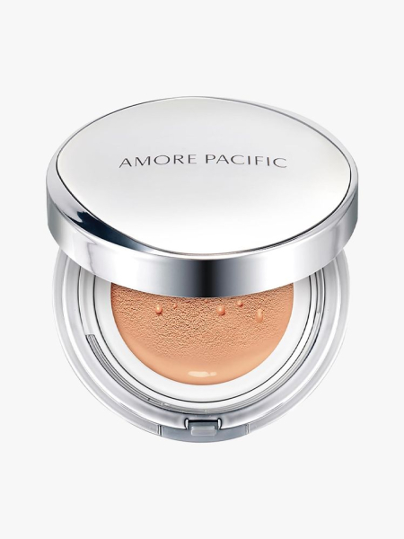 AMOREPACIFIC Color Control Cushion Compact Broad Spectrum SPF 50+ in branded component on a light gray background
